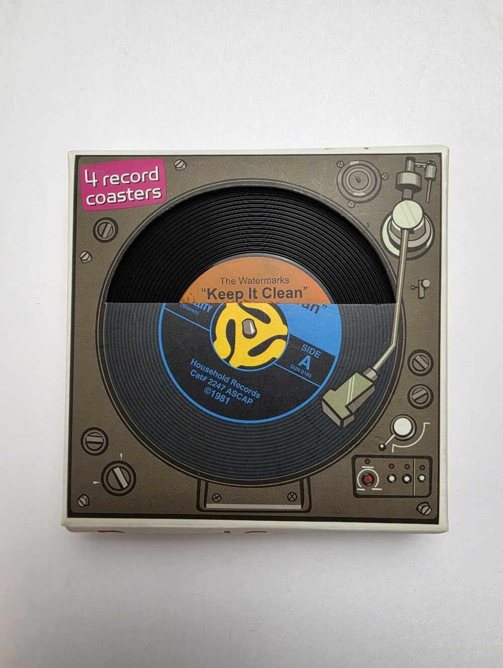 Gama-Go Silicone Record Coasters ~ Set of 4
